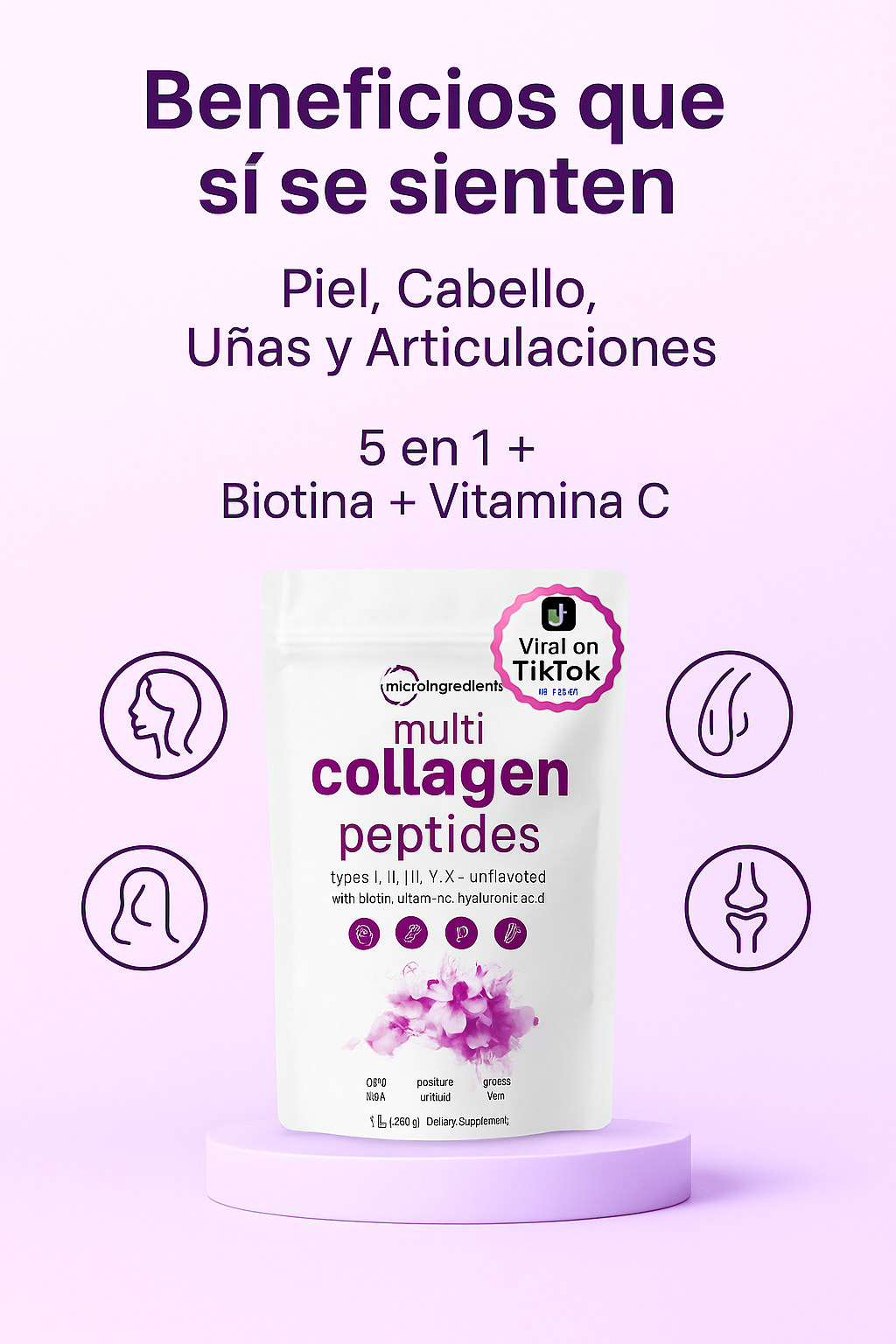 ¡La formula viral 5 en 1 que te rejuvenece! MULTI COLÁGENO PÉPTIDOS