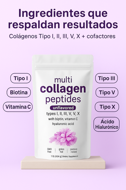 ¡La formula viral 5 en 1 que te rejuvenece! MULTI COLÁGENO PÉPTIDOS