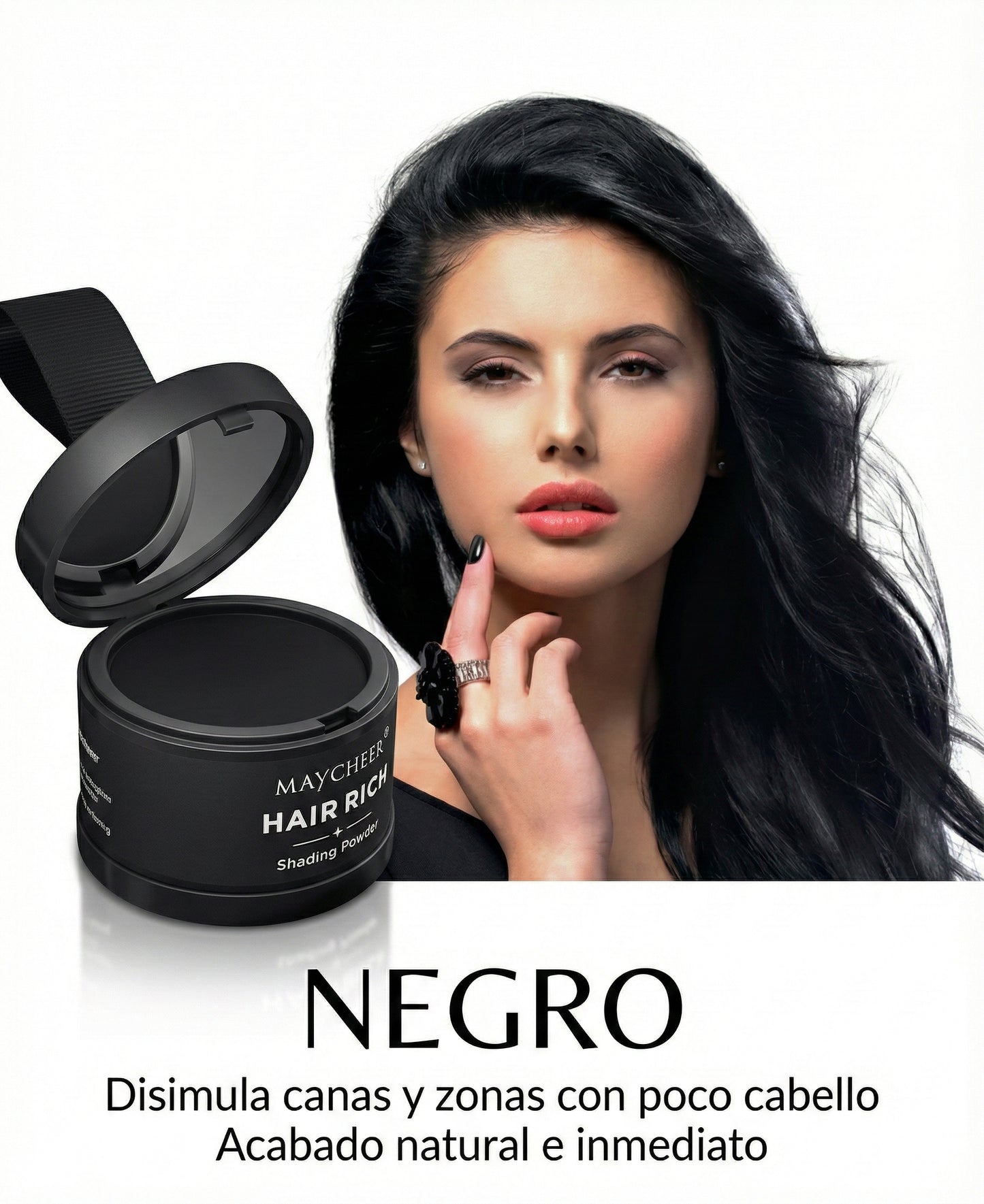 Maquillaje para el cabello (Corrector de espacios capilares)