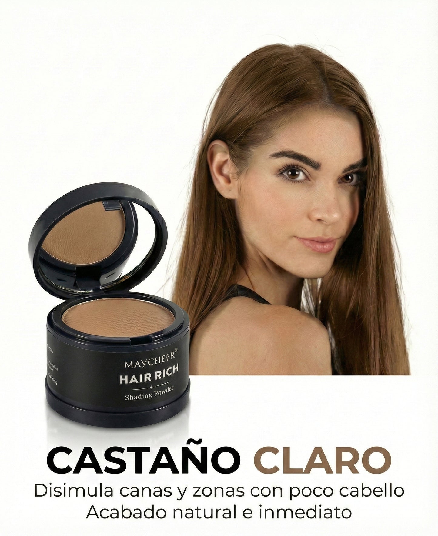 Maquillaje para el cabello (Corrector de espacios capilares)
