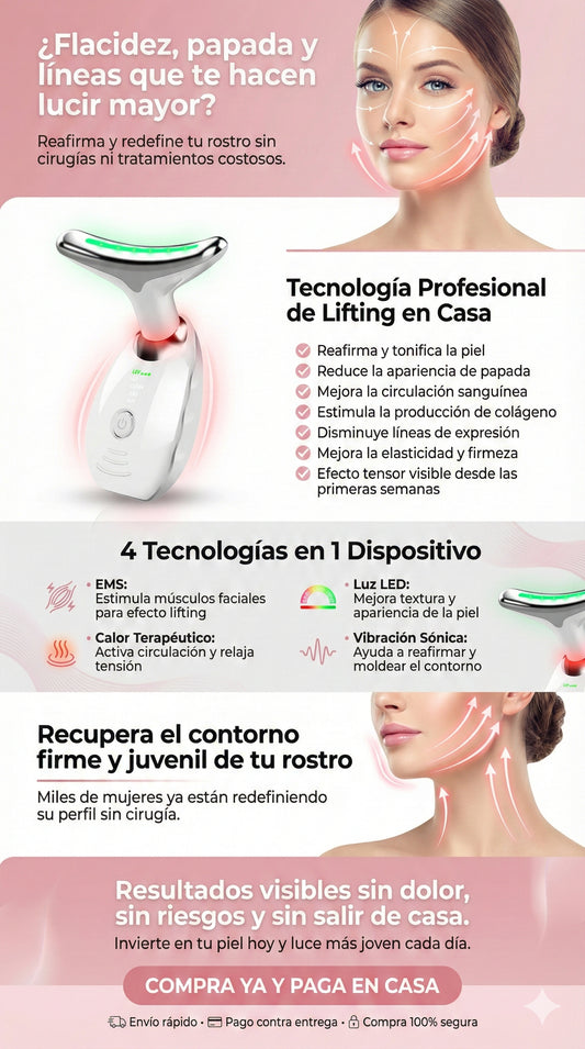 DermaLifting™ - un dispositivo para el lifting de cuello y rostro