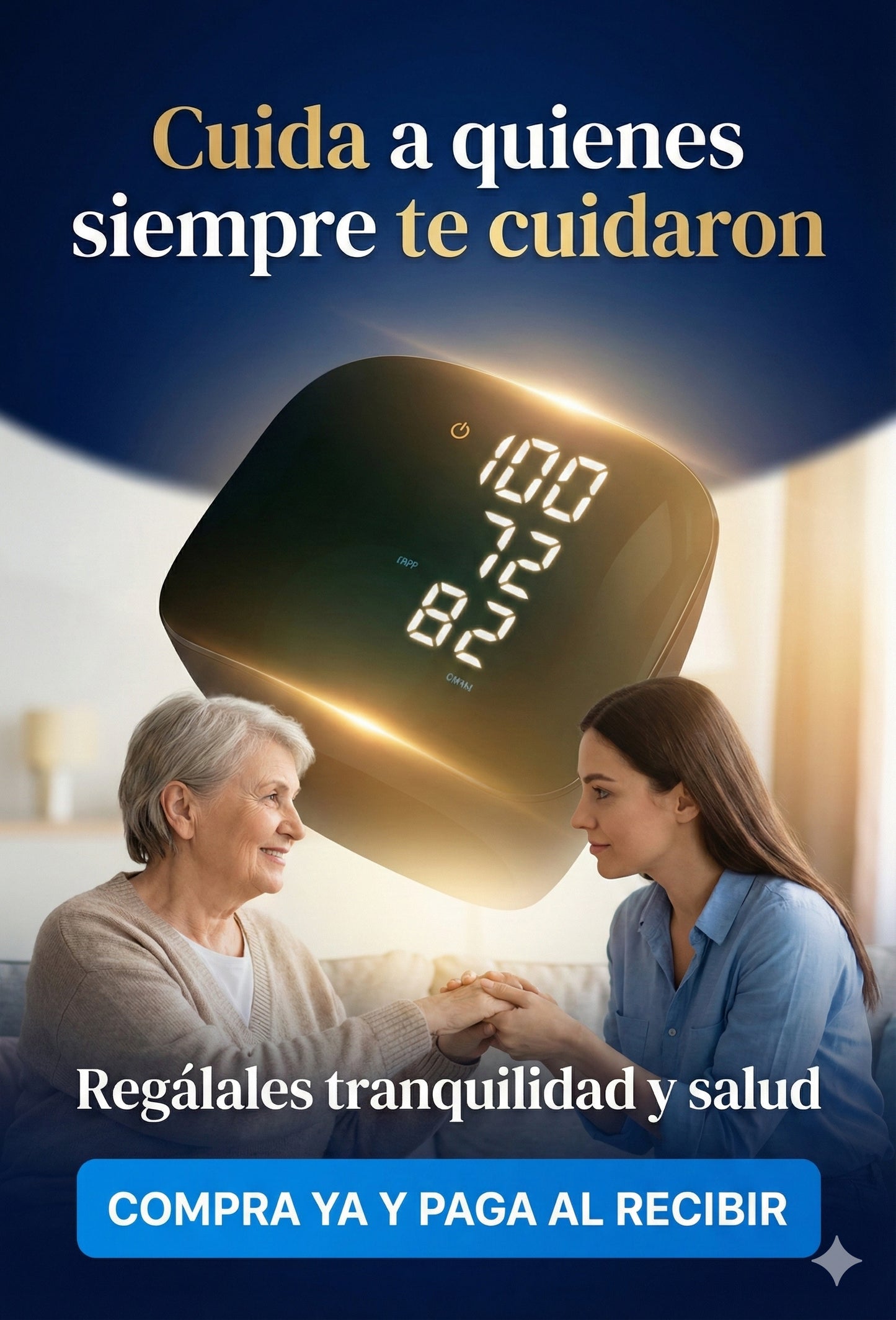 Monitor de Presión Arterial de Muñeca Digital | Tensiómetro Portátil con Pantalla LED